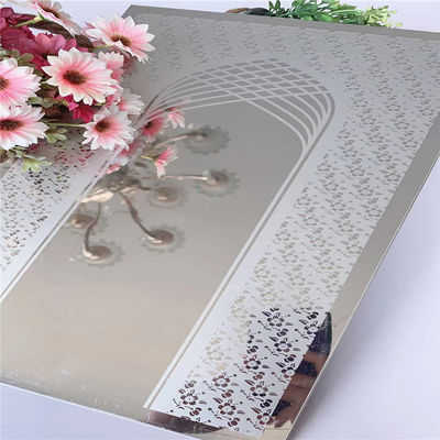 Good price Mirror Etched 201 Grade Stainless Steel Etched Sheet 1219x3048mm for Modern Design Applications online
