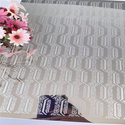 Good price 8K Mirror Silver Etched 304 Stainless Steel Sheet with 0.95MM Thickness for Ceiling and Wall Applications online