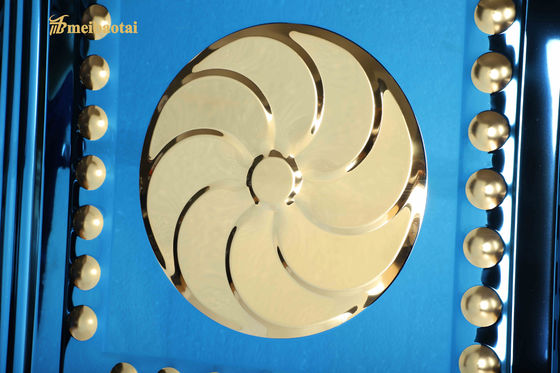 Good price Stamped Stainless Steel Sheet with Mirror Surface Gold Color Coating and 0.65mm Thickness for Decorative Use online