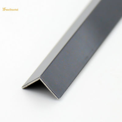 Hairline Finish 304 Stainless Steel Floor Transition Strip L Profile with 0.55mm Thickness
