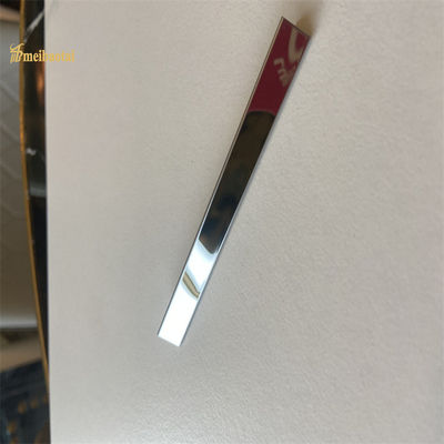 Silver PVD Coated 304 Stainless Steel T Shape Tile Trim T8X2438mm for Wall and Floor Decoration