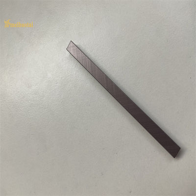 Cross Brushed Stainless Steel Tile Trim with 0.85mm Thickness and Rose Color Coating for Metal Edge and Corner Protection