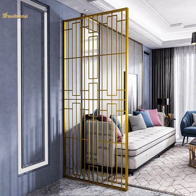 PVD Gold Coated Stainless Steel Aluminum Room Partition