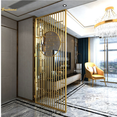 PVD Gold Coated Stainless Steel Aluminum Room Partition