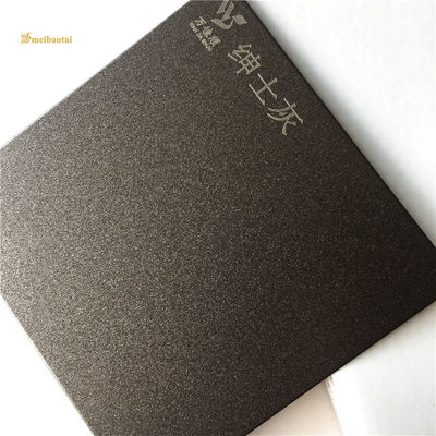 Sandblasted Grey Anti Fingerprint Decorative Stainless Steel Sheet SS Panel