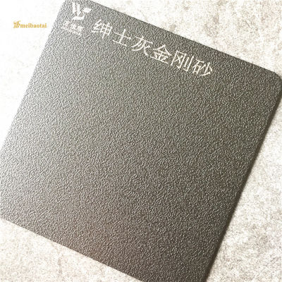 Good price Grey Sandblasted Anti-fingerprint Decorative Stainless Steel Sheet with 2000mm Length for Wall Cladding online