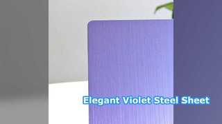 Violet Hairline Steel Sheet 201 Decorative