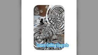 Water Ripple Steel Ceiling Decor