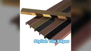 0.25 Inch Tile Trim PVD Coated Stainless Steel